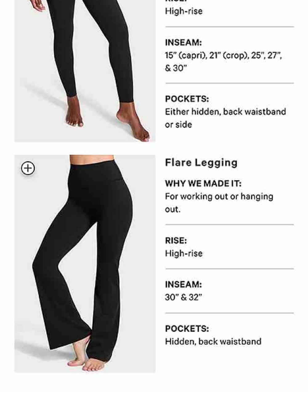 Victoria’s Secret Elevate Flare Legging Black Legging VSX High-Waisted - Picture 12 of 12